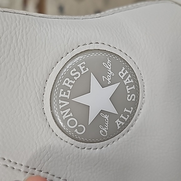 Light Mint Green Converse Platform High Tops - Picture 9 of 10